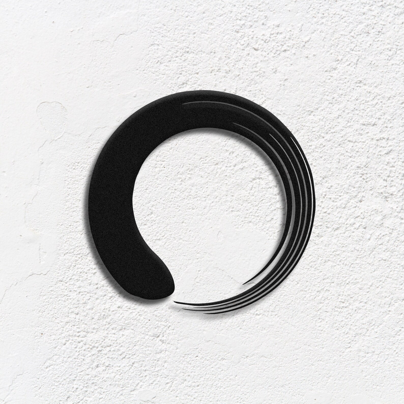 Enso Symbol Metal Wall Art: Black Zen Circle Decor - Etsy