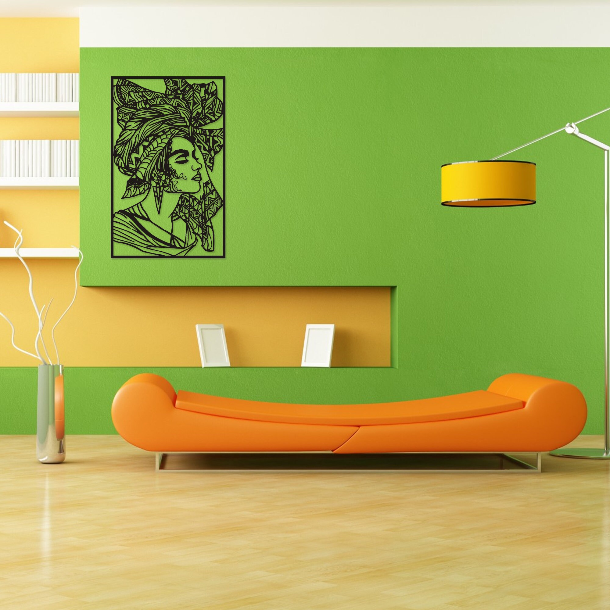 Woman Metal Wall Art Metal Wall Decor Woman Face Office Etsy