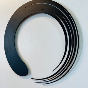 Enso Symbol Metal Wall Art: Black Zen Circle Decor - Etsy