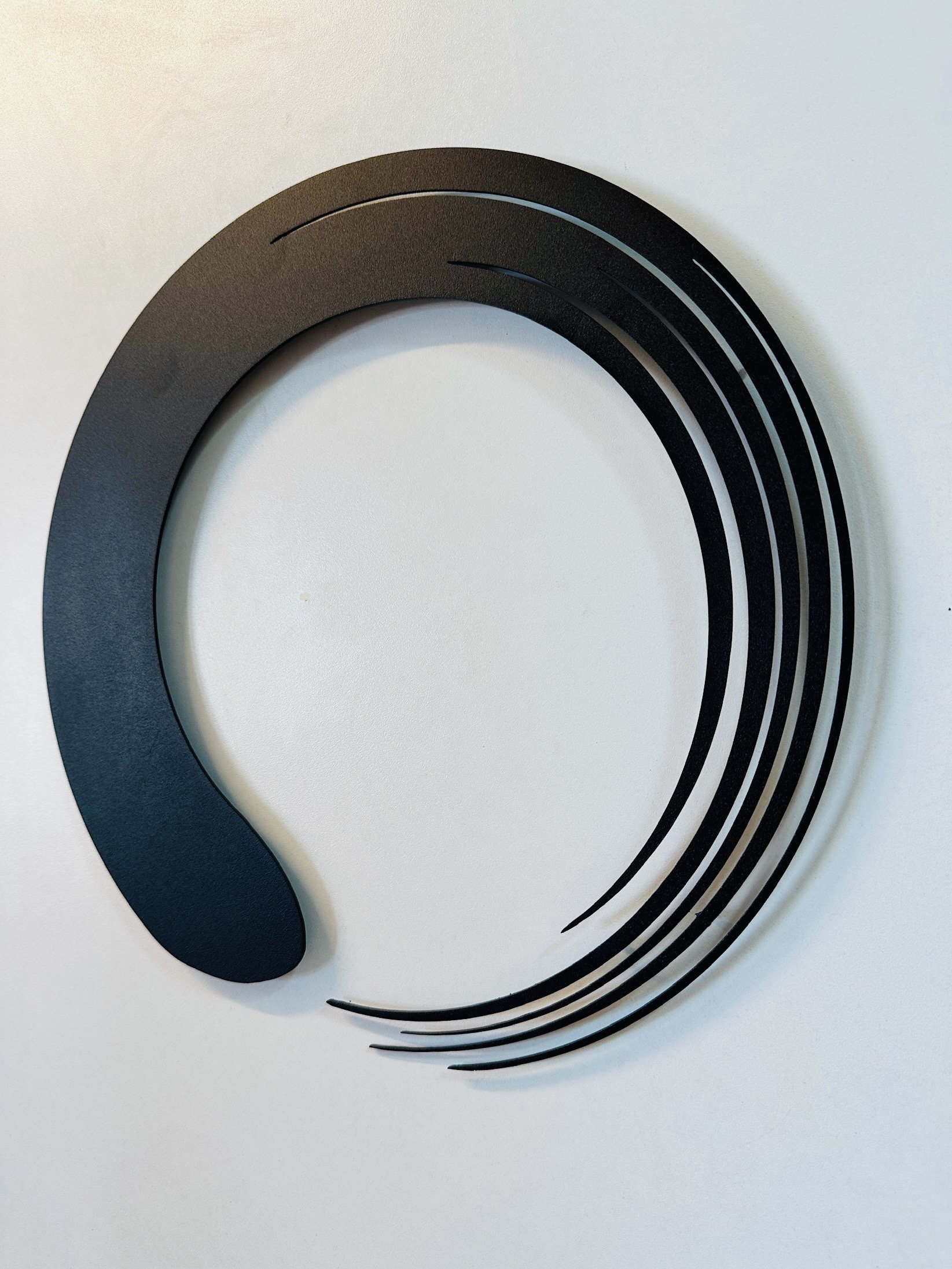 Enso Symbol Metal Wall Art: Black Zen Circle Decor - Etsy