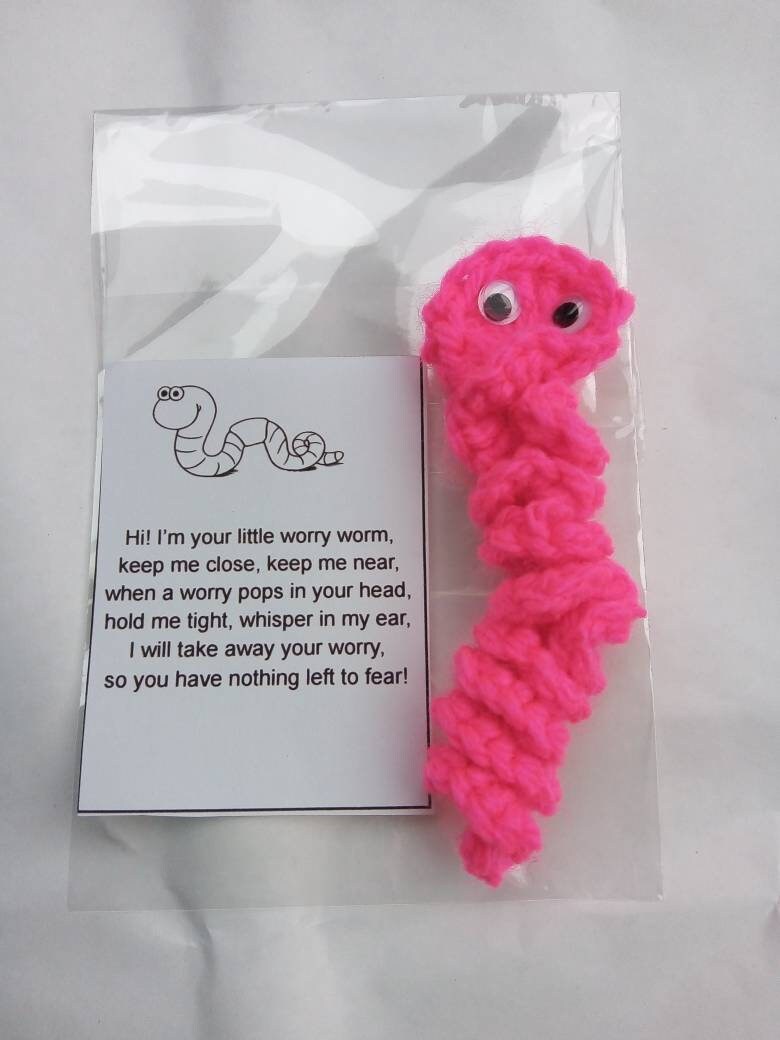 Worry Worm With Googly Eyes Etsy