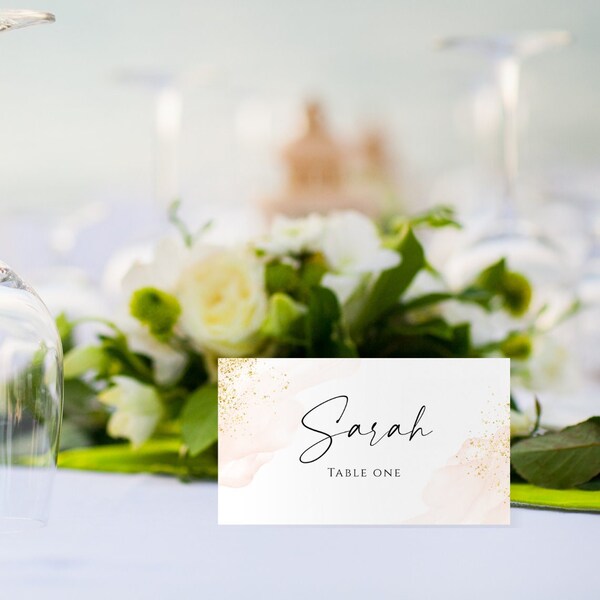 Gold Place Card - Etsy