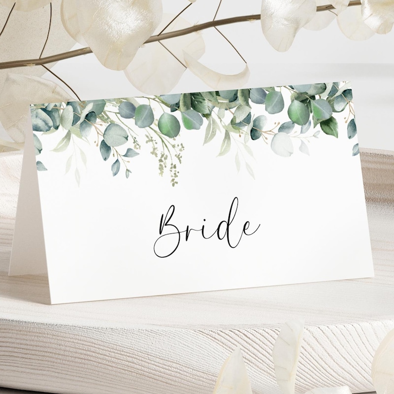 Fall Wedding Seating Card Etsy