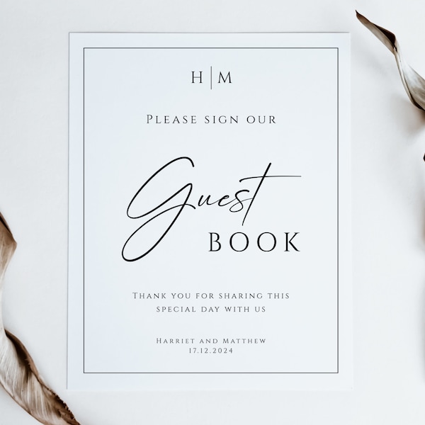 Guest Please Sign In Please Sign Our Guest Book Sign - Etsy