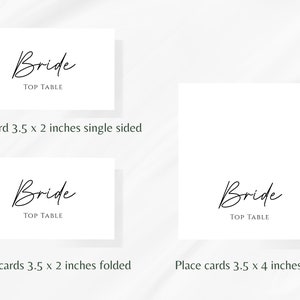 Place Card Template, Printable Tent Fold Name Card, Editable Wedding Place Cards, Handwriting ...