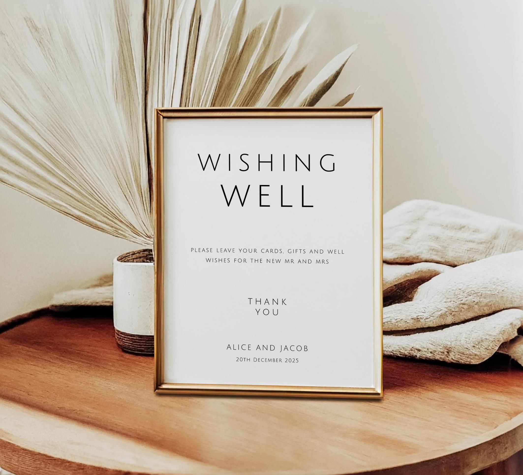 Wishing Well Sign