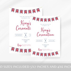 Kings Invite Coronation Party Invitation Template, Printable Kings Coronation Invite ...