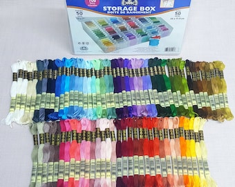 Dmc Set of Skeins Boxed Mixed 80  Colors Embroidery Floss,Mouliné Embroidery Thread ,Thread Set,Embroidery Thread,Embroidery Thread Set