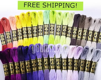 DMC Cotton Embroidery Floss Set, 35 New Colors