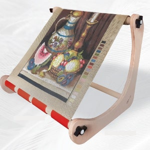 Nurge Embroidery Stand for Lap, Table Top Cross Stitch, Table Stitchery Frames, Spare Rods, Tapestry in 3 Sizes,Stitching Frame