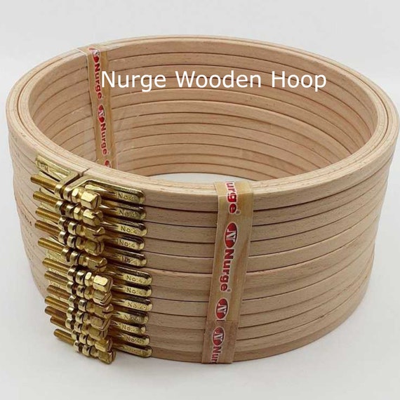 Nurge 8mm Screwed Wooden Embroidery Hoop in Brown | 8.66 | Michaels