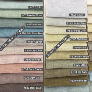 16 ct sparkle Embroidery Fabric