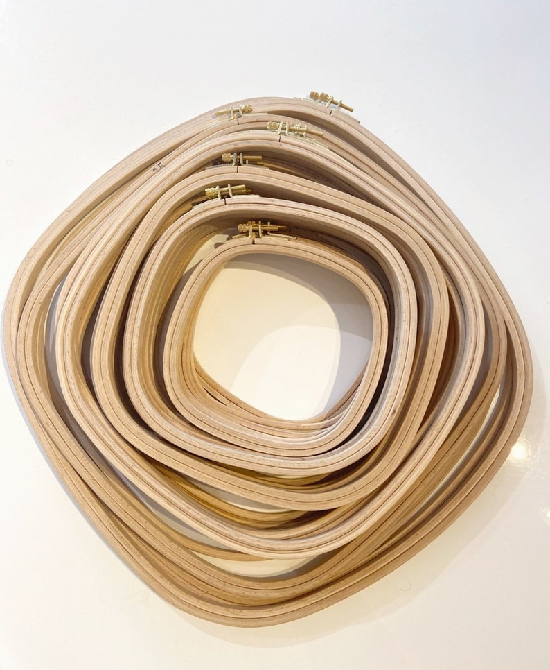 Square Wooden Embroidery Hoop Cross Stitch Etsy