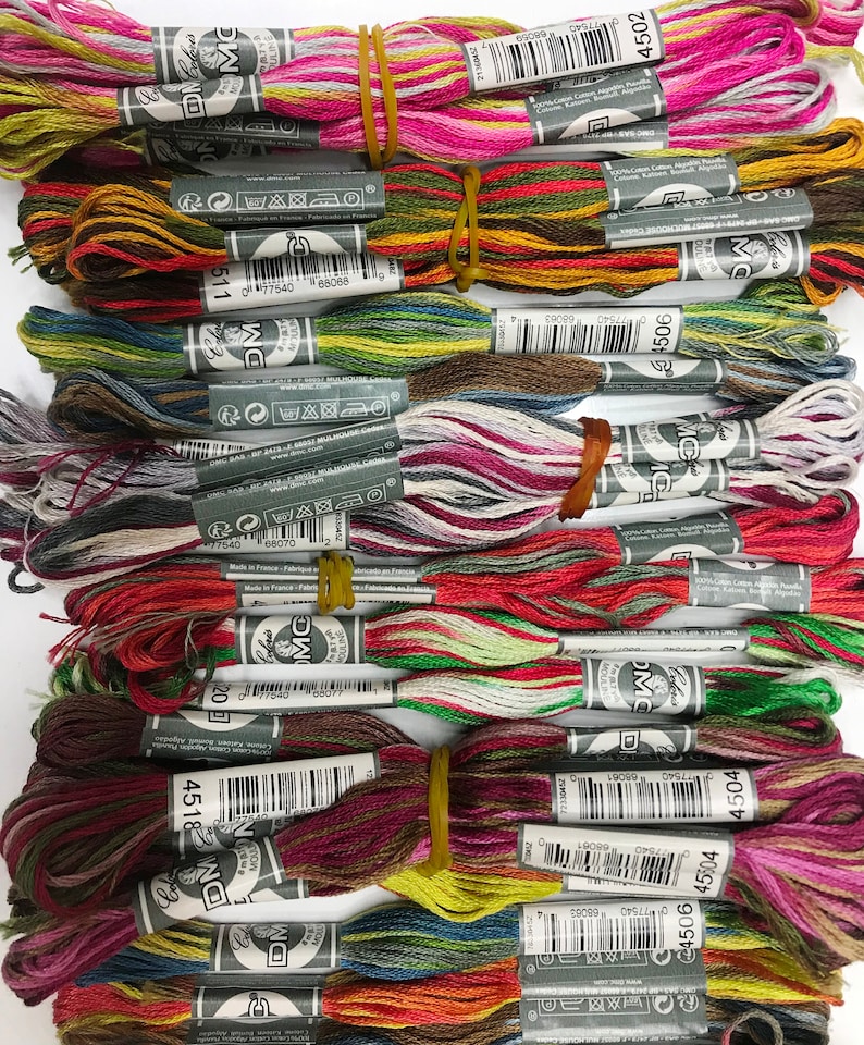 DMC Coloris Thread Set, 24 Color Collection, Full Set of 24 Colours ...