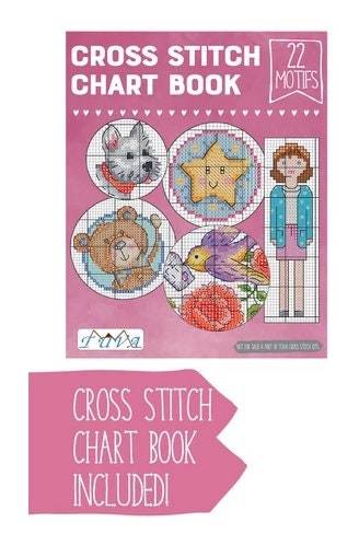 Tuva Cross Stitch Kit With Wooden Hoop,embroidery Kit,beginner Cross Stitch,cross  Stitch Modern,cross Stitch Kits Adults 