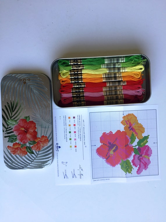 DMC Collector's Floral Mouline Special Tin Embroidery Thread Floss ...