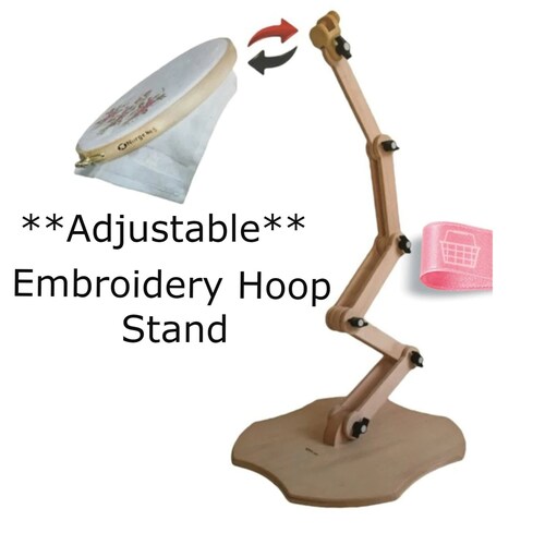 Cross Stitch Hoop Stand Wooden Holder for Embroidery Frame Etsy