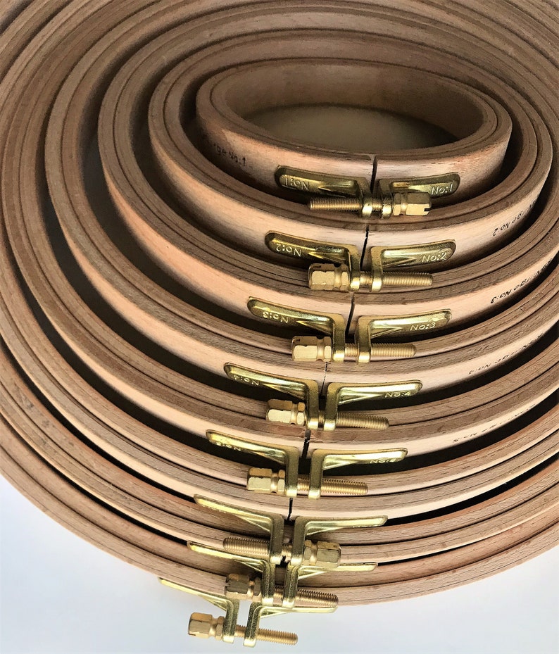 Nurge Wooden Embroidery Ring Cross Stitch Hoop in 8 Sizes 16mm Etsy