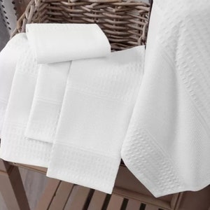Cross Stitch Tea Towel Cream 16''x23'', Set of 6 Pack, DIY Kitchen Towel, Cotton Stitchable Towel, Hand Towel, Canvas Towel,Embroidery Towel image 2