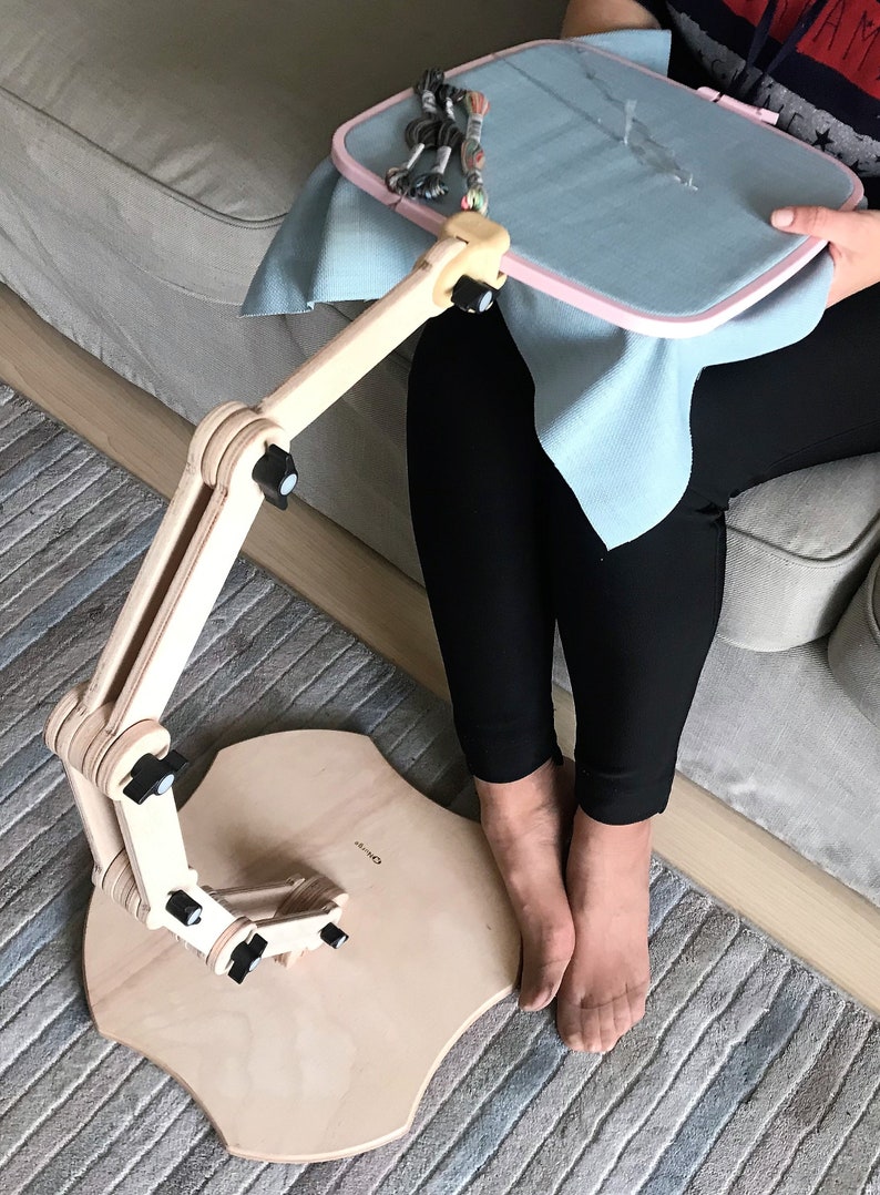 Nurge Embroidery Hoop Stand Adjustable Embroidery Table Etsy