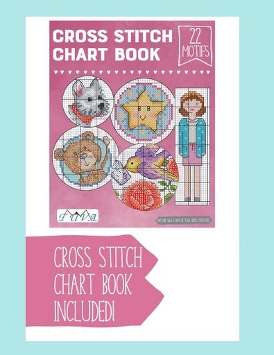 Tuva Cross Stitch Kit With Wooden Hoop,embroidery Kit,beginner