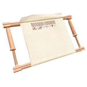 Nurge Beech Wood Scroll Frame, Adjustable Tension, Cross Stitch Embroidery