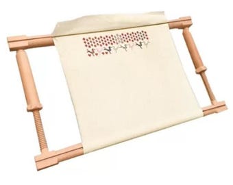 Nurge Scroll Frame, Adjustable Tension in 3 Sizes, Cross Stitch Embroidery