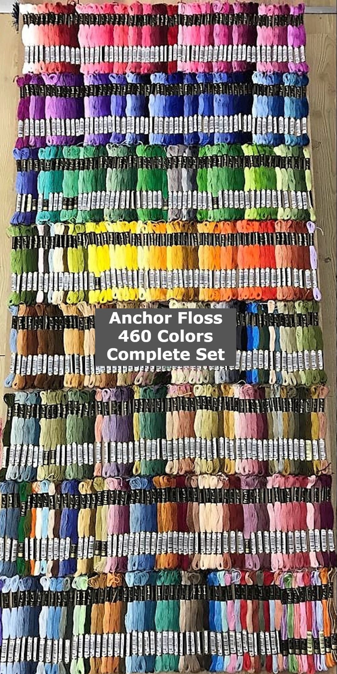 Anchor Embroidery Thread Complete Set 460 Colors , Including Anchor