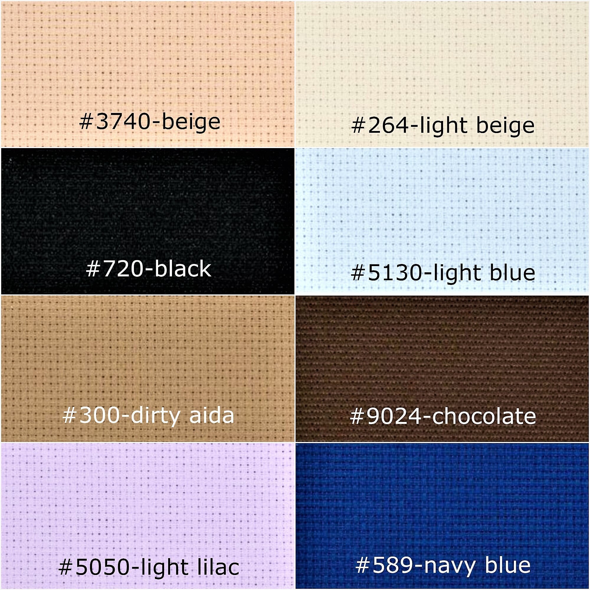 Zweigart Aida - Marine Blue Cross Stitch Fabric - available in 14 count