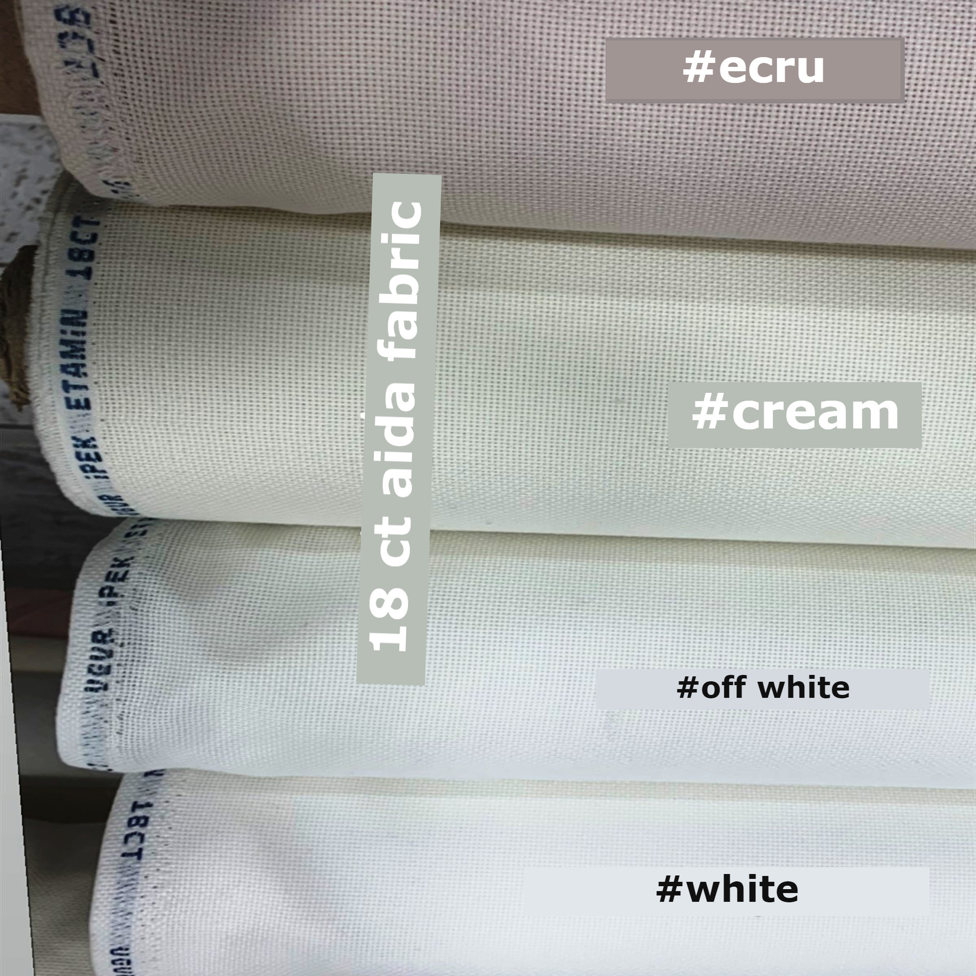 18 Count Aida Fabric 100 Cotton Embroidery Cloth Etsy