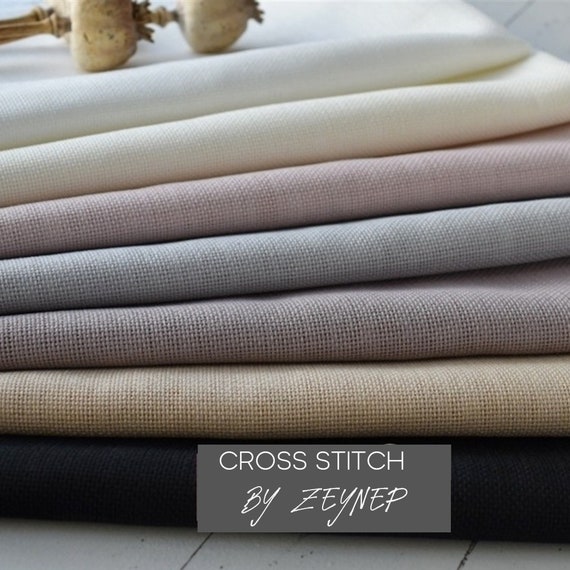 Ivory Cross Stitch Fabrics 16 Thread Count for sale