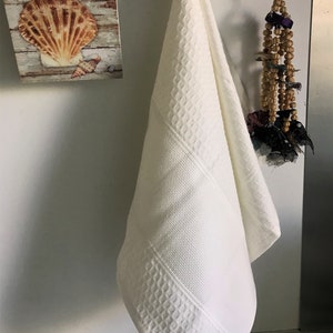 Cross Stitch Tea Towel Cream 16''x23'', Set of 6 Pack, DIY Kitchen Towel, Cotton Stitchable Towel, Hand Towel, Canvas Towel,Embroidery Towel image 6