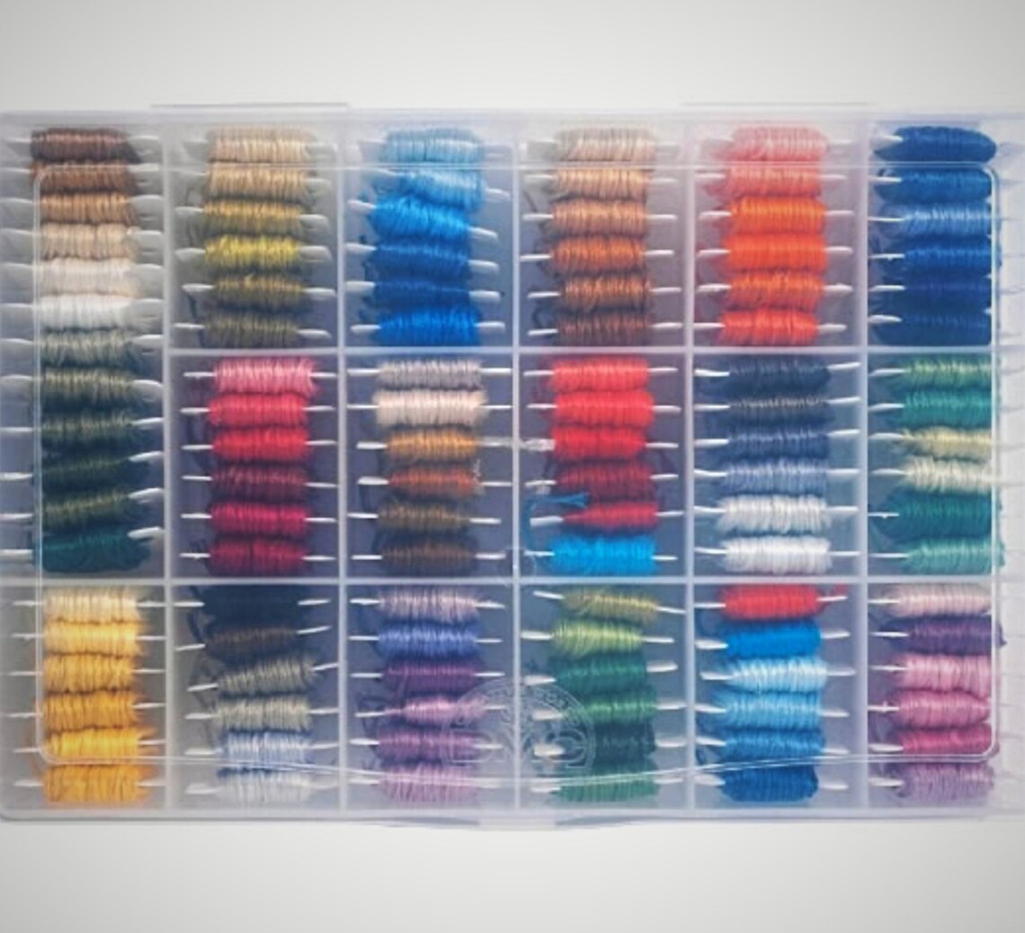 DMC Thread Storage BoxEmbroidery Floss with 50 BobbinsYarn Etsy