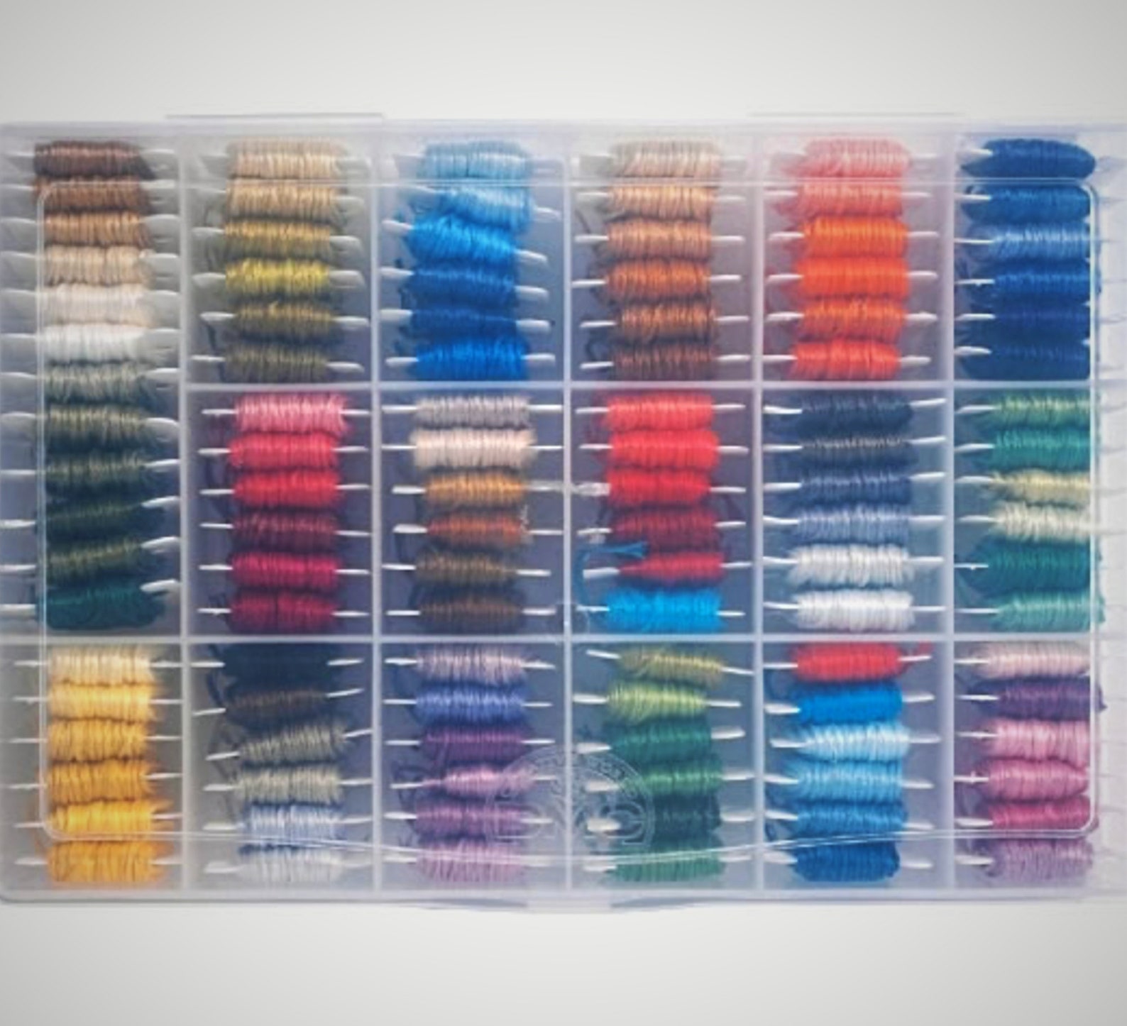 DMC Thread Storage Box With Free Embroidery Thread Bobbins 50 Etsy
