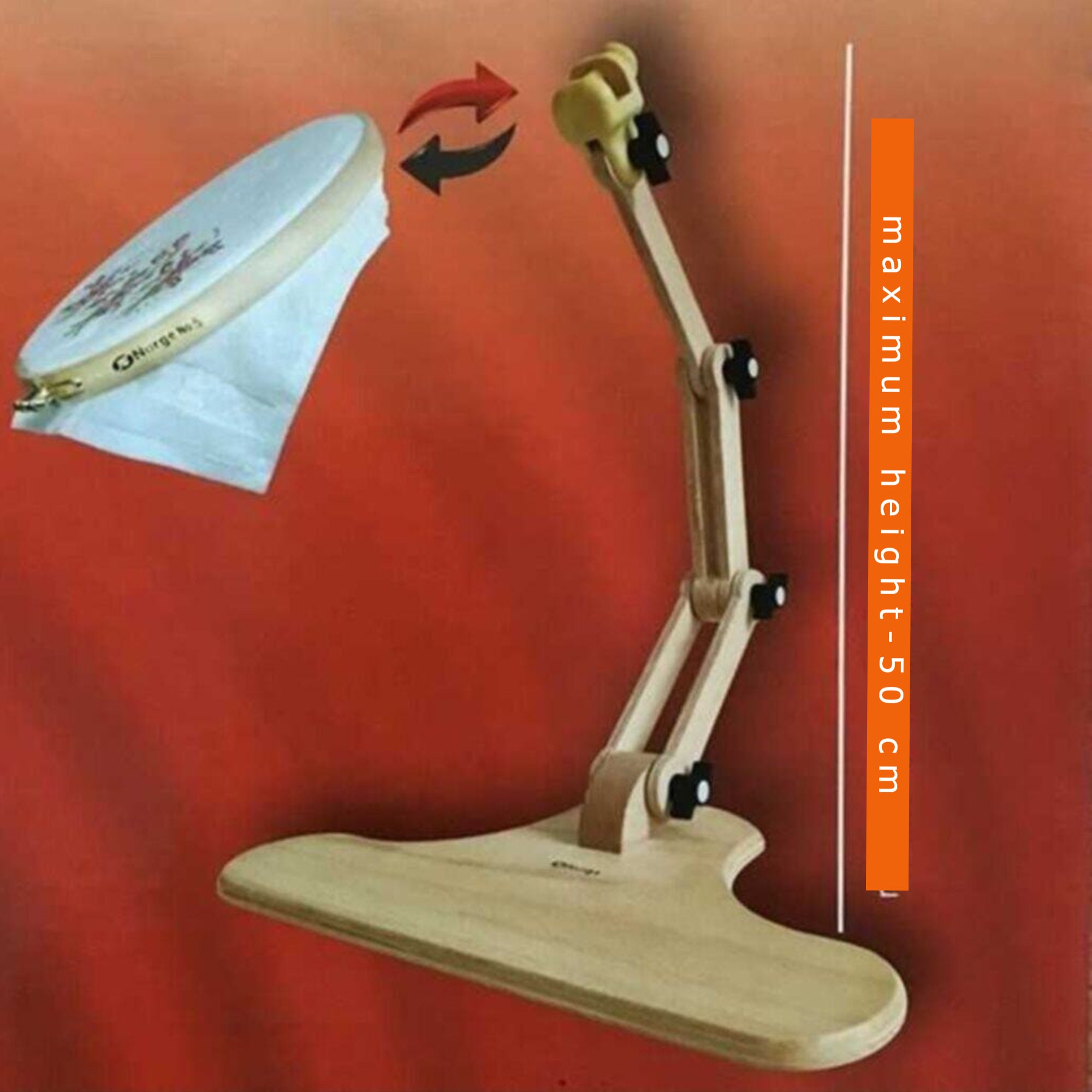 Nurge jessecmault hoop stand adjustable wooden jessecmault table  etsy