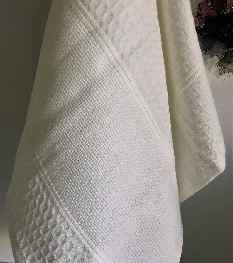 Cross Stitch Tea Towel Cream 16''x23'', Set of 6 Pack, DIY Kitchen Towel, Cotton Stitchable Towel, Hand Towel, Canvas Towel,Embroidery Towel image 7
