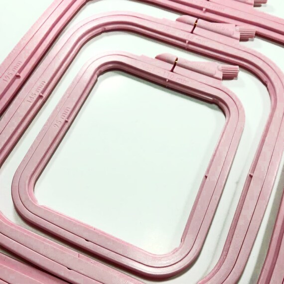 Nurge Square Plastic Hoop Pink