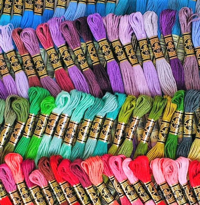 Genuine DMC Floss 501 Colors Complete SetMouliné Embroidery Etsy