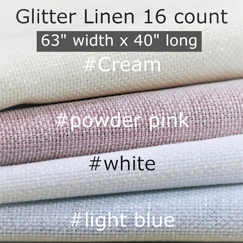 16 ct sparkle Embroidery Fabric