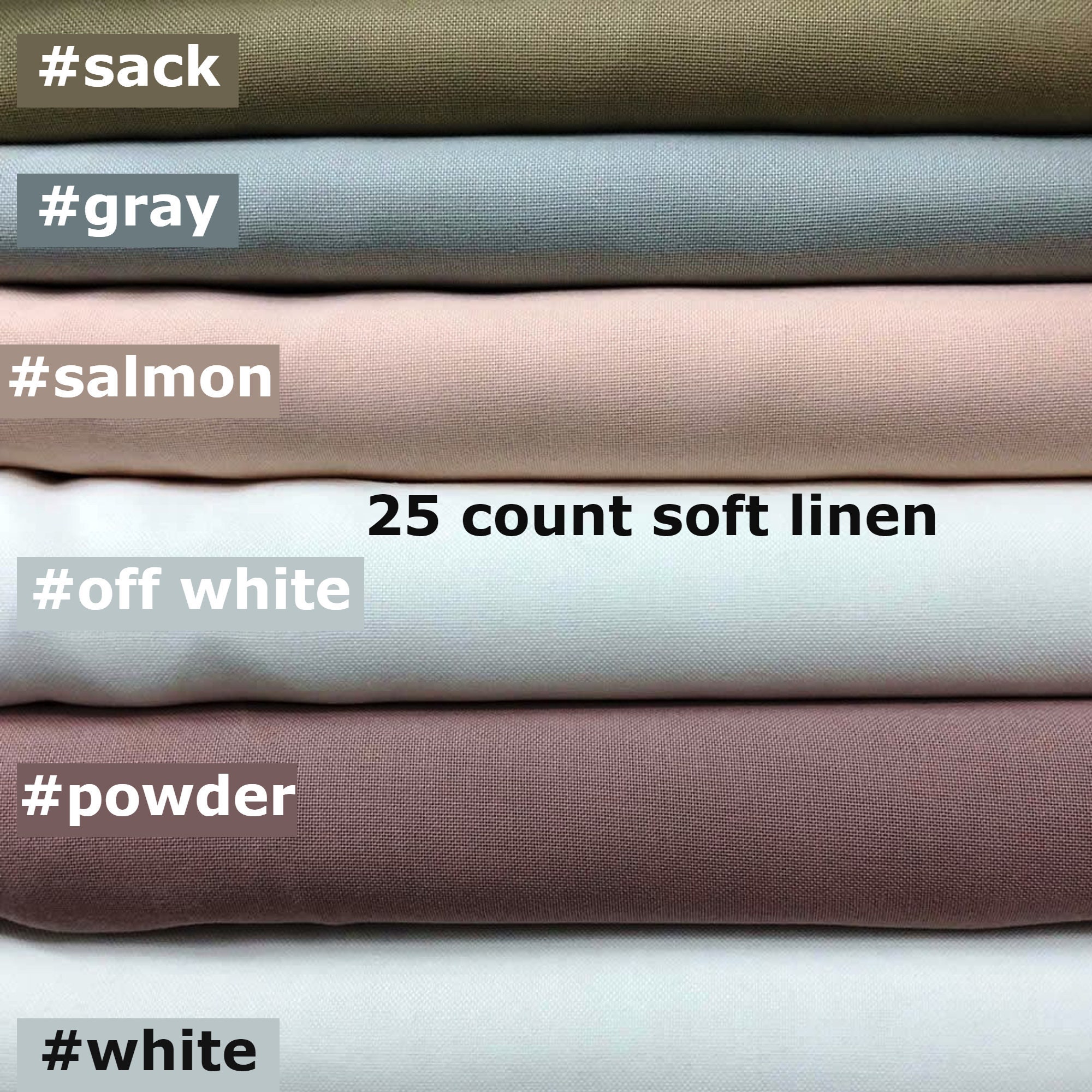 25 Count Soft Linen Look Fabric Evenweave Embroidery Fabric Etsy