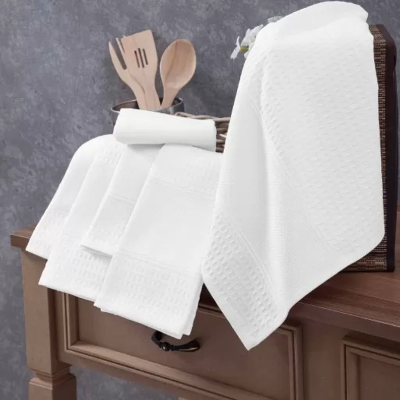 Cross Stitch Tea Towel Cream 16''x23'', Set of 6 Pack, DIY Kitchen Towel, Cotton Stitchable Towel, Hand Towel, Canvas Towel,Embroidery Towel image 3