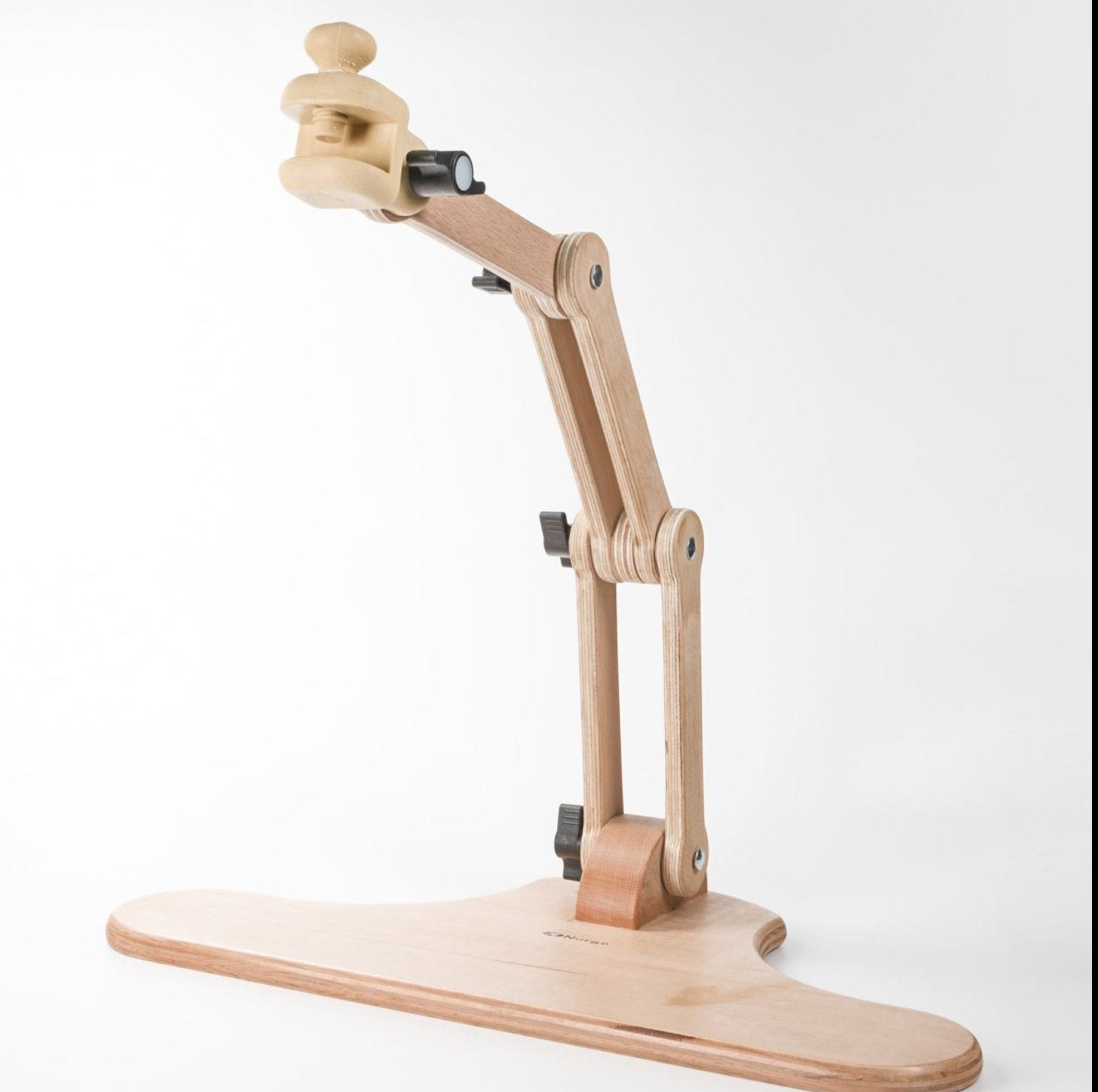 Nurge Premium Premium Adjustable Embroidery and Quilting Leg Stand - Hand  Polished Natural Wood