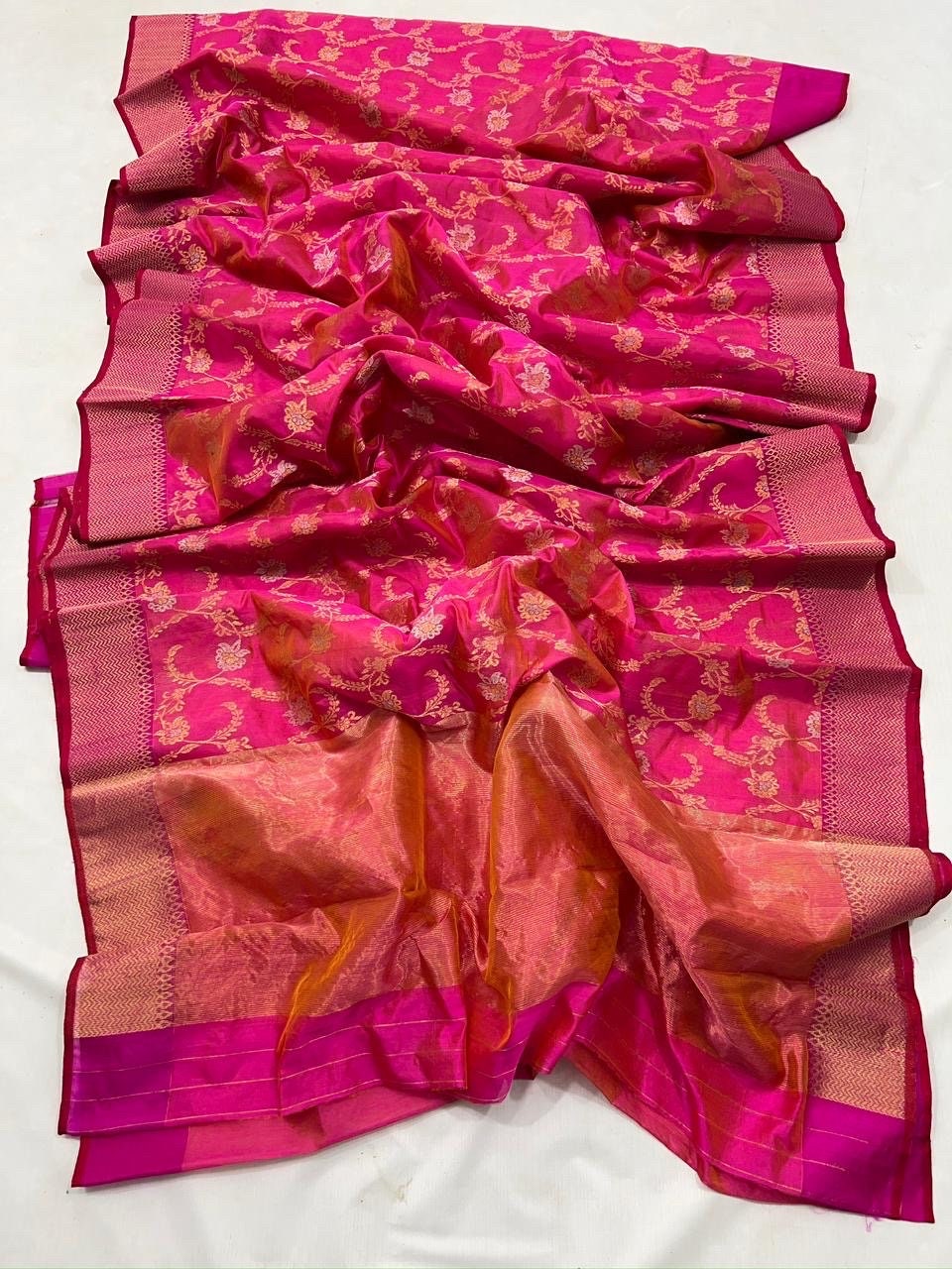 Handloom Pure Chanderi Silk Saree with Intricate Buta Work main image 0