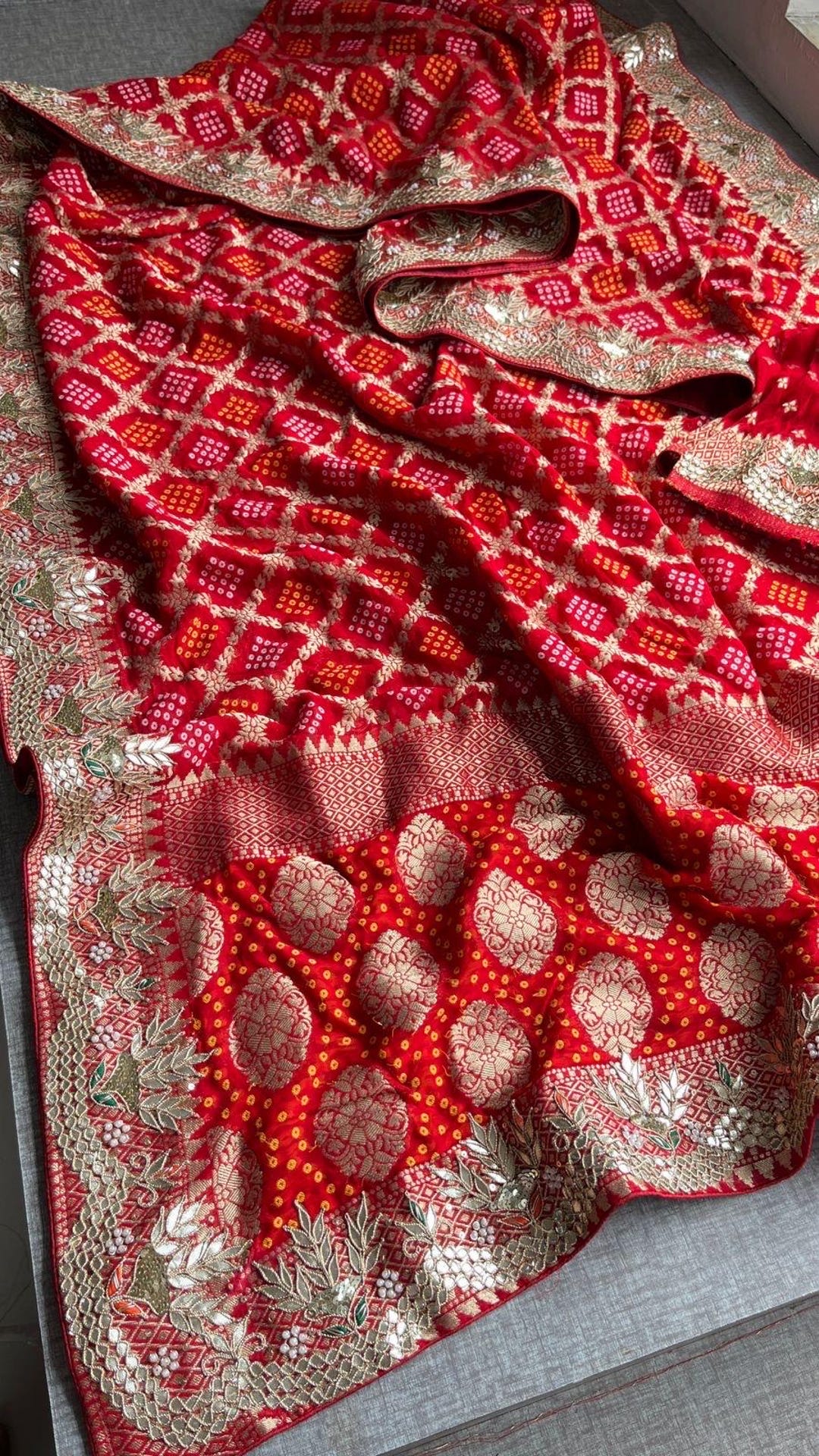 Red Lover Saree!!!!pure Khaddi Georgette Banarasi Weaving Saree