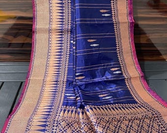 Pure handloom Katan silk saree