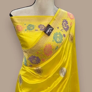 Pure Khaddi Georgette Handloom Banarasi Saree