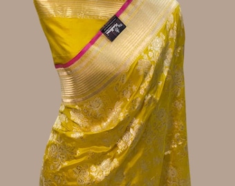 Pure Katan silk handloom Banarasi saree