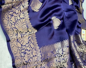 Pure Handloom Kajivaram banarasi katan Silk Saree