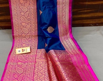 Pure handloom Katan Banarasi silk saree