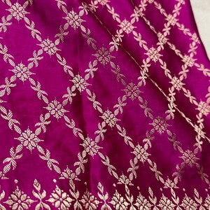 Yellow - Pure Mashru Silk Plain Fabric (Width - 46 in) 02